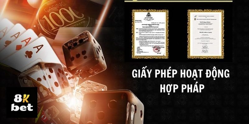 Giấy Phép Hoạt Động 8kbet - Đơn vị cấp phép và phạm vi quản lý